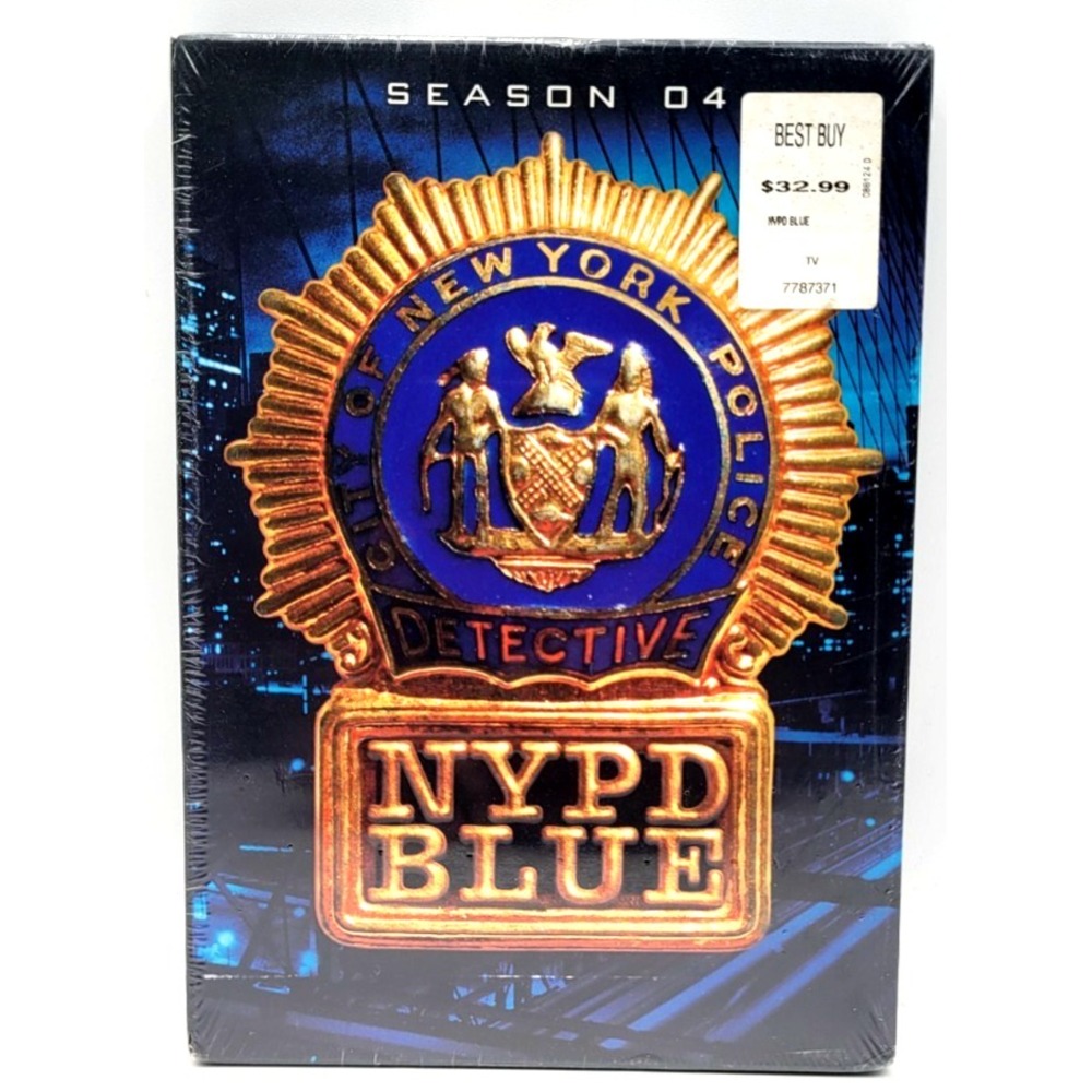 NYPD Blue - Season Four Complete Fourth (DVD, 2009, 4-Disc) FACTORY SEALED NEW
